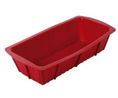 Crealys 513004 Moule à Cake en Silicone Candy Rouge 25 x 12 x 6 cm
