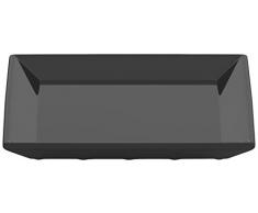 Magisso 70620 Assiette 14x14, Terre Cuite, Noir