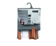 douceur dintÃ©rieur panneau pas faux cuir 140x240 voile sable+top pearl anthracite/blanc