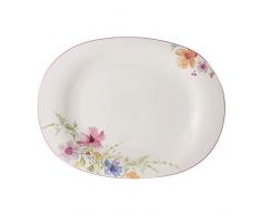 Villeroy & Boch Mariefleur Basic Plat, 42 cm, Porcelaine Premium, Blanc/Multicolore