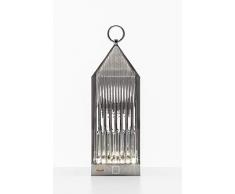Kartell 9335FU Lantern Lampe, RÃ©sine Acrylique, 1.2 W, FumÃ©, 9.5 x 9.5 x 31 cm