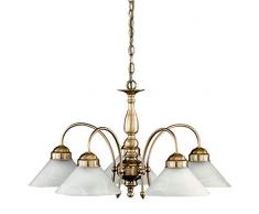 Honsel 16675 Lustre Vieux Laiton E27 Verre 67 x 67 x 40 cm