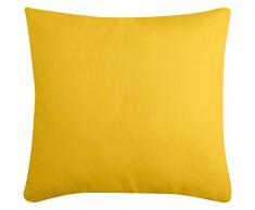 LOVELY CASA Duo Coussin 50X50 CM, Coton, Moutarde/Taupe