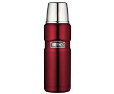 THERMOS 4003.205.047 King Bouteille Isotherme en Acier Inoxydable, Acier Inoxydable, Canneberge, 0,47 l