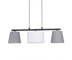 Eglo Almeida 1 Suspension en acier 75 W Noir/gris/blanc
