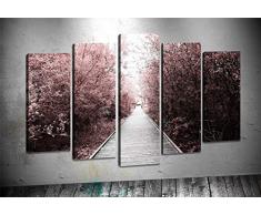 Bonamaison Peinture sur toile, multicolore, 100 x 60 cm, 5 unit - Conçu et fabriqué en Turquie