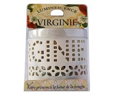 La Carterie 76009120 Photophore Ã Bougie Chauffe Plat, Porcelaine, Blanc, 11,1 x 7 x 7 cm