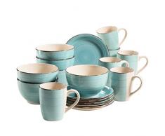 Mäser Série Bel Tempo Ensemble de vaisselle de petit-déjeuner Dans différentes couleurs Turquoise (Bel Tempo Ii).