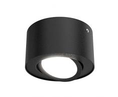 Briloner Leuchten 7121-015 Plafonnier Ã LED avec rÃ©flecteur orientable 470 lm 3000 K Noir Ã 9 cm, 5 W