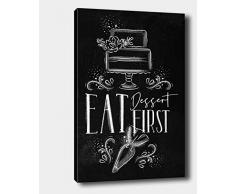 Bonamaison Peinture sur toile, multicolore, 70 x 100 cm - ConÃ§u et fabriquÃ© en Turquie