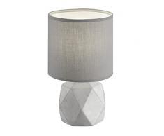 Reality, Lampe de table, Pike 1xE14, max.40,0 W Tissu, Titane, Corps: Beton, Couleur beton Ã:16,0cm, H:28,0cm IP20,Interrupteur de cordon