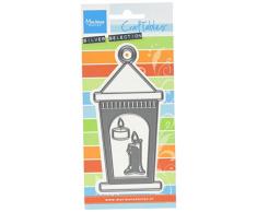 Marianne Design CR1424 Craftables Matrices Lanterne, Métal, Noir, 18 x 8 x 0,5 cm