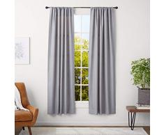 AmazonBasics Tringle Ã rideaux avec embouts ronds- 71 Ã 122 cm, diamÃ¨tre 1,6Â cm, Expresso (Bronze foncÃ©)