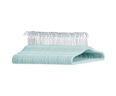 AmazonBasics Lot de 50 cintres en velours antidÃ©rapants pour enfants Vert menthe
