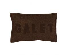 Thedecofactory 300502 Coussin, Polyester, Chocolat, 30 x 50 x 3 cm