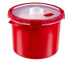 CURVER | Cuit vapeur Smart 2 en 1 3L, Rouge, Smart, 22x22x17 cm