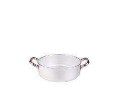 Pentole Agnelli ALMR110620 Casseroles Professionnelles en Aluminium de 5 mm, cocotte cylindrique Ã Faible rayonnement, 2,5 L