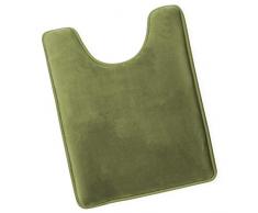 Clara Clark antidÃ©rapant en Mousse Ã mÃ©moire Tub-Shower Tapis de Bain, Noir, Vert Sauge, Contour