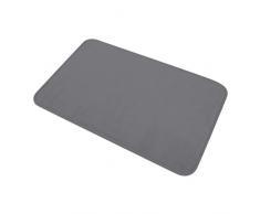 Douceur dInterieur 6GMB269GR Vitamine Tapis de Salle de Bain Polyester Anthracite 75 x 45 x 1 cm