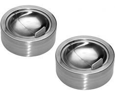 Chg 9858-104 Cendrier vent Ã¸ 11,5 cm / hauteur 4,5 cm Lot de 2