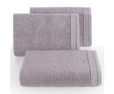 Eurofirany Lot de 6 Serviettes de Toilette en Coton Doux Motif Vagues 30 x 50 cm