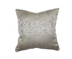 Soleil docre Coussin déco Jacquard 40x40 cm Python Taupe, Polyester, Ecru, 40 x 40 cm