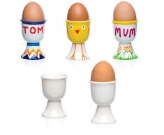 Baker Ross Lot de 4 Coquetiers en Porcelaine Ã personnaliser