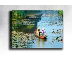 Bonamaison Peinture sur toile, multicolore, 40 x 60 cm - ConÃ§u et fabriquÃ© en Turquie