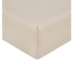 De Witte Lietaer Bumblebee Drap Housse Percale, Coton, Beige Sand, 80 x 200 x 40 cm
