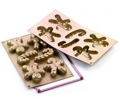 Silikomart 26.106.63.0068 SF106 Moule Forme Bonhomme Pain dEpices 4 CavitÃ©s Silicone DorÃ©