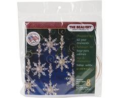 Beadery Perles en Plastique Vacances DÃ©coration Figurines en Cristal de Neige 4Â x 2, 8