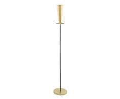EGLO 97655 Lampe sur pied, Verre, Acier, E27, 60 W, Noir, Or