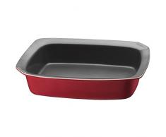 KAISER Inspiration de Cuisson et Plat Ã gratin, CÃ©ramique, revÃªtement Anti-adhÃ©sif, rÃ©siste Ã la Chaleur, Micro-Ondes Lave-Vaisselle, empilable, 38Â x 31Â x 8,5Â cm, Rouge, 38Â x 31Â x 7Â cm