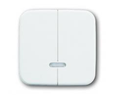 Busch-Jaeger 6545-214 Élément de commande avec lampe au néon Couleur : blanc alpin