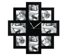 Zep FC003 Horloge Photo Murale Noir
