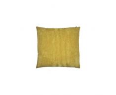 ZONS Coussin Look Velour 45 * 45cm 4 Couleurs (Jaune)