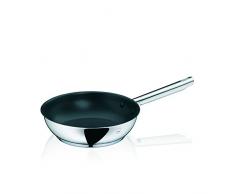 Kela 10965 Poêle Inox Brillant, Revêtement Anti-Adhésif, Compatible Induction, Diamètre 24 cm, Cailin