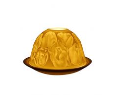 Light-Glow Tulip Bougeoir, Porcelaine, Blanc, 13Â x 12Â x 8Â cm