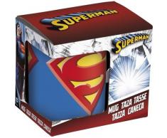 Disney ST46421 Mug Superman 325 ml et Boîte Cadeau, Céramique, Multicolore, 8 x 12 x 9,5 cm