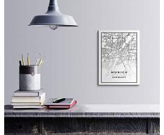 Bonamaison DÃ©coration Murale en Toile, Multicolore, 30 x 40 cm