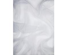 Linder 0681 /10/359BR Voilage Fileté Changeant Blanc à Pattes 140 x 260 cm