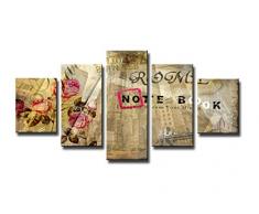 Visario 5544 Tableau sur Toile de Lin, Multicolore