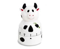 ADE TD1605 Minuterie de Cuisine mÃ©caniquement, Plastique, Blanc-Noir, 5,7 cm