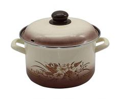 KRÃGER 317243000 Cocotte Herbstlaub 24 cm, Ãmail, Multicolore