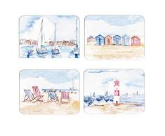 Nauticalia Lot de 4 Sets de Table Coastal