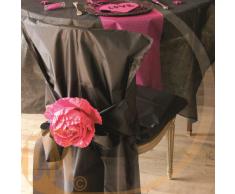 Santex 2975 Housse de Chaise avec Noeud Satin Argent