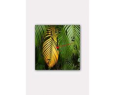 Bonamaison Horloge Murale en MDF, Multicolore, 30 x 30 cm