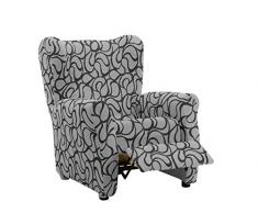 Martina Home Housse Fauteuil Relax 32x8x42 cm Noir