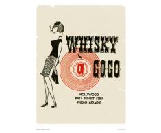 onthewall Whisky A Go Go â Vintage Pop Art Poster Print (Otw056)
