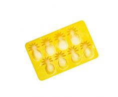 Hoot HT-PINAPICE Moule pour GlaÃ§on en Forme Ananas, Silicone, Jaune, 22 x 3 x 14 cm